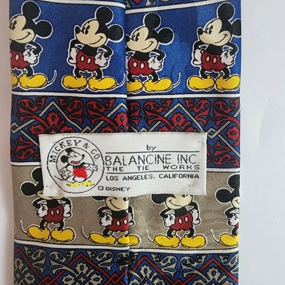 🌻3 for $18 Vintage Disney Mickey Mouse Striped Tie